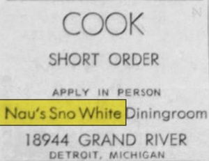 Naus Sno-White Dining Room - Oct 1964 Ad For Cook (newer photo)